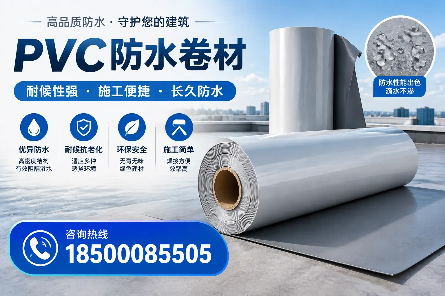 pvc防水卷材在漯河的行业应用前景分析